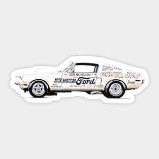 1968 Ford Mustang Cobra Jet Sticker